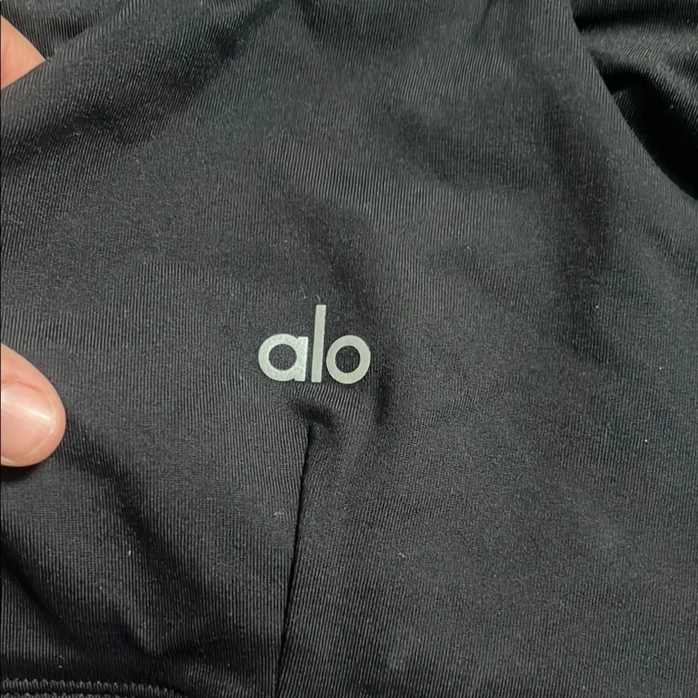 Alo Black Collared Women's Top